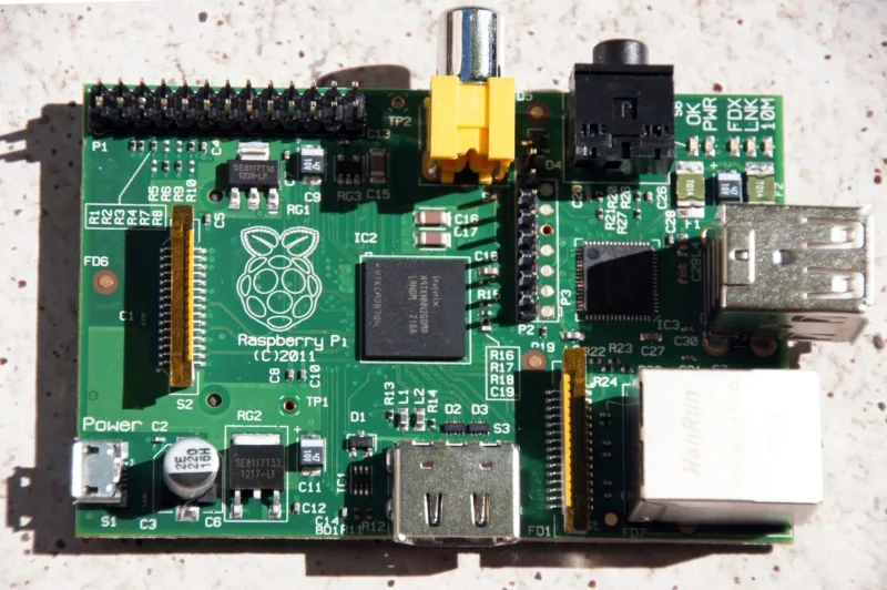 Raspberry Pi von Oben
