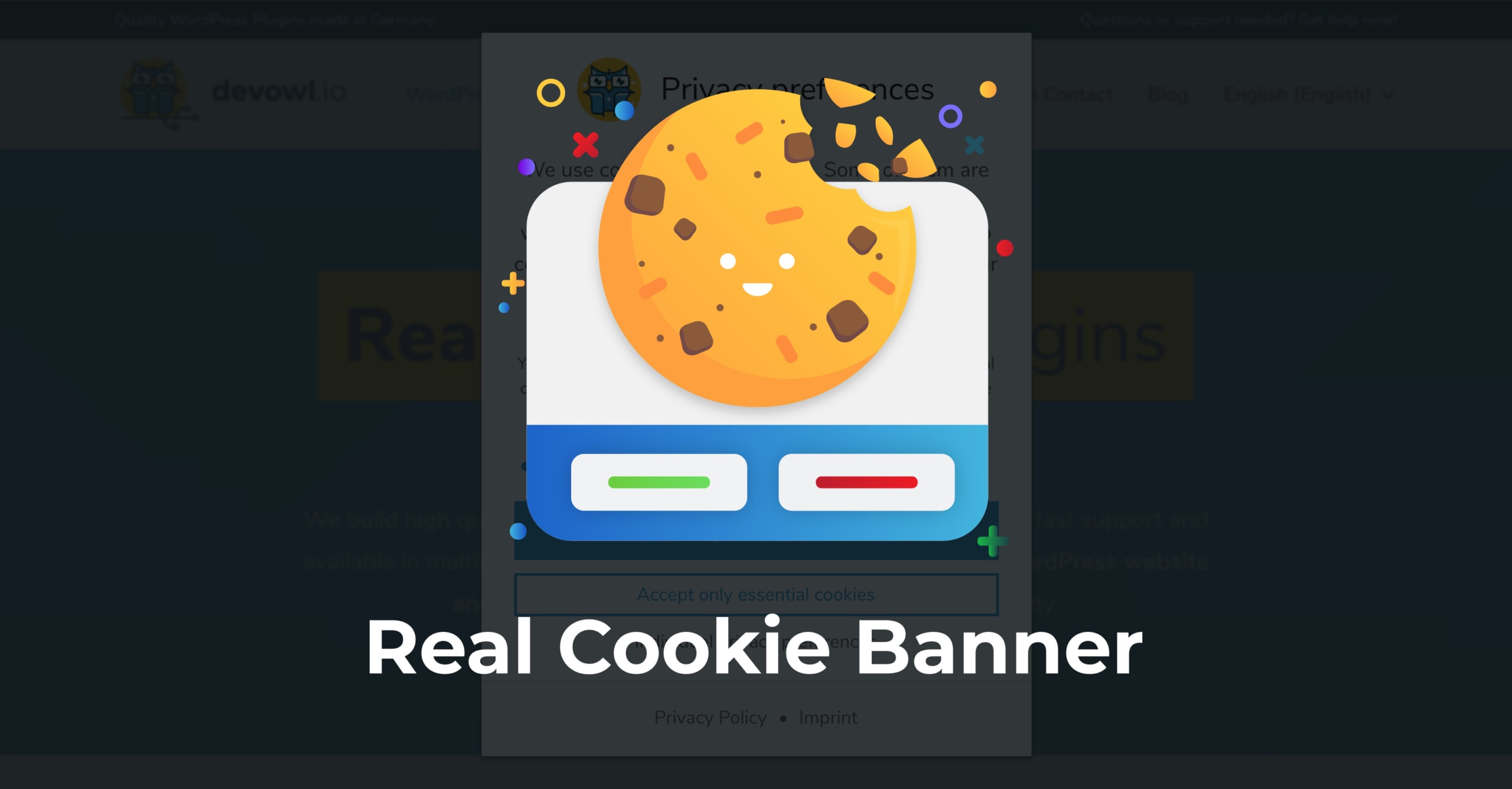 WordPress Real Cookie Banner Cookie: Banner und Logo